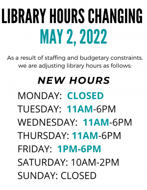 image of updated hours