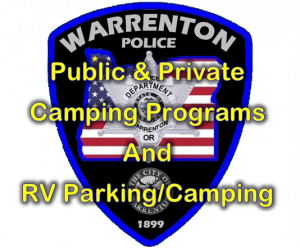 Private and Public Property, RV Camping Logo